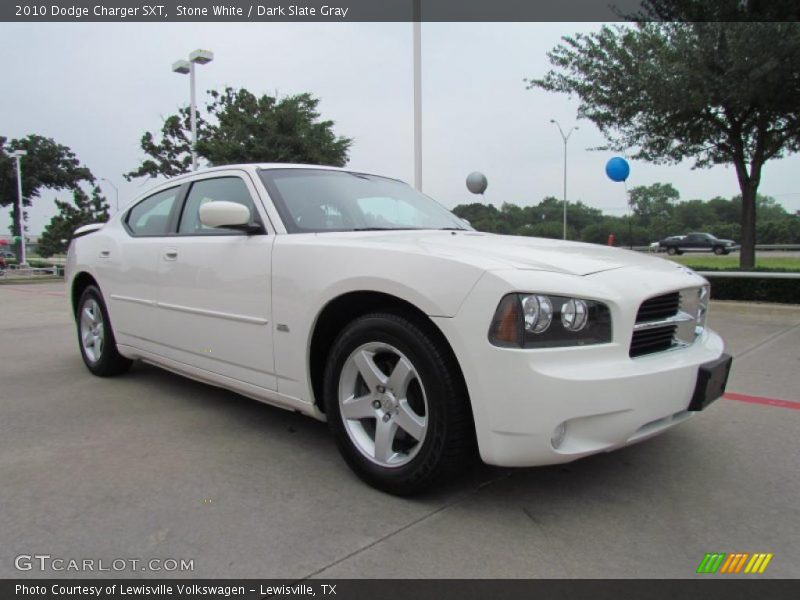 Stone White / Dark Slate Gray 2010 Dodge Charger SXT