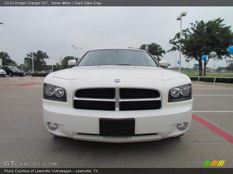 Stone White / Dark Slate Gray 2010 Dodge Charger SXT