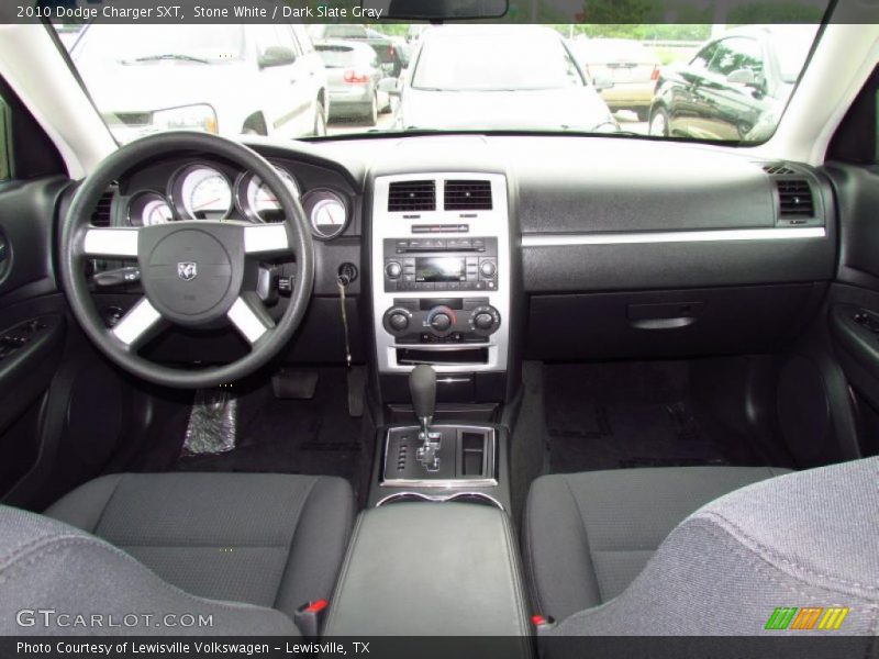 Stone White / Dark Slate Gray 2010 Dodge Charger SXT