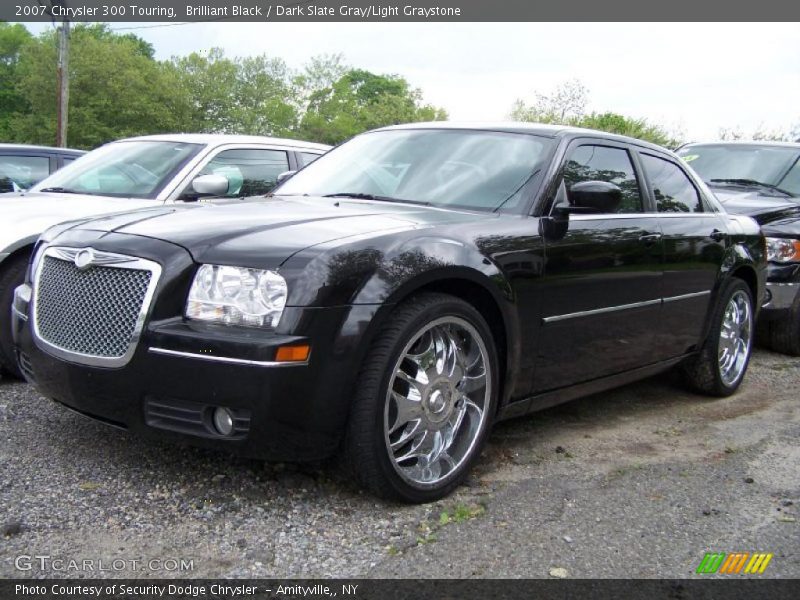 Brilliant Black / Dark Slate Gray/Light Graystone 2007 Chrysler 300 Touring