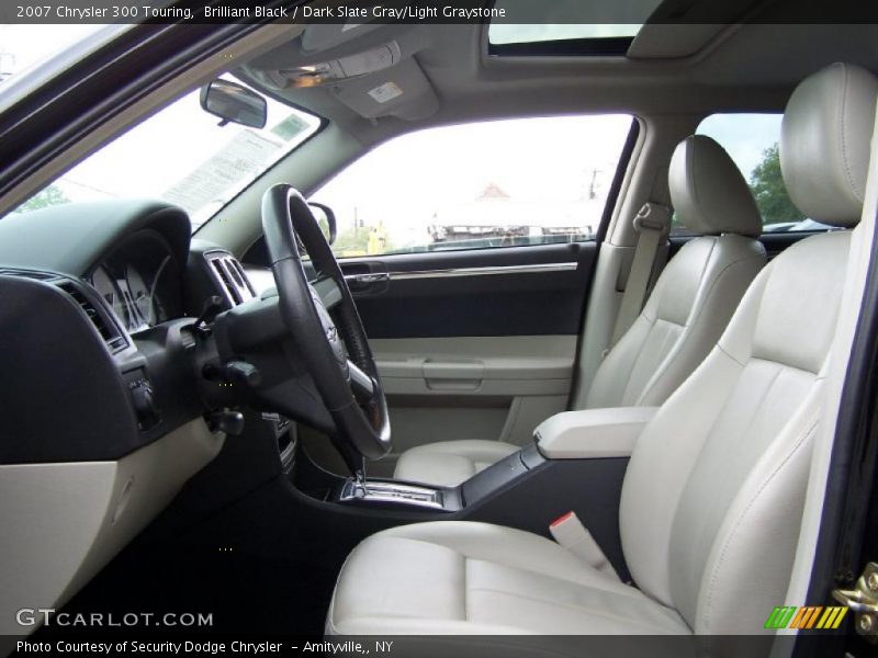 Brilliant Black / Dark Slate Gray/Light Graystone 2007 Chrysler 300 Touring