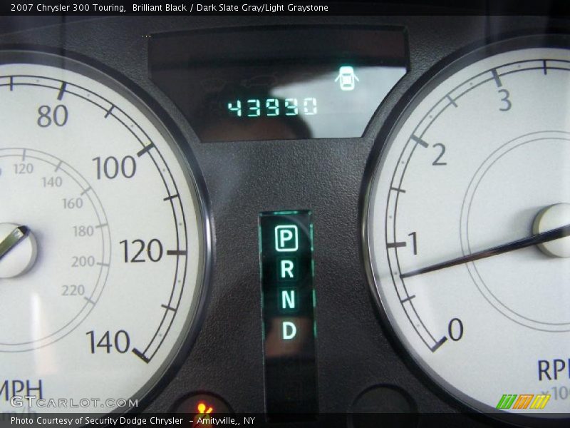 Brilliant Black / Dark Slate Gray/Light Graystone 2007 Chrysler 300 Touring