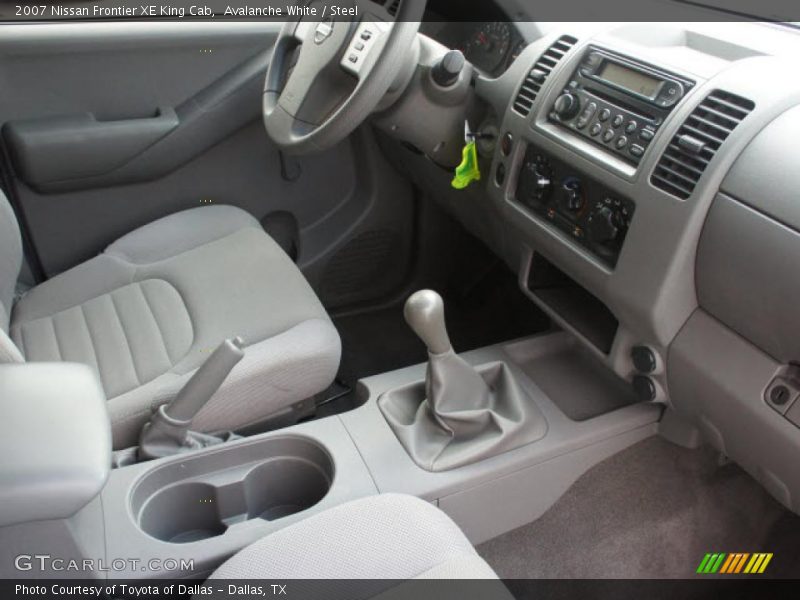 Avalanche White / Steel 2007 Nissan Frontier XE King Cab
