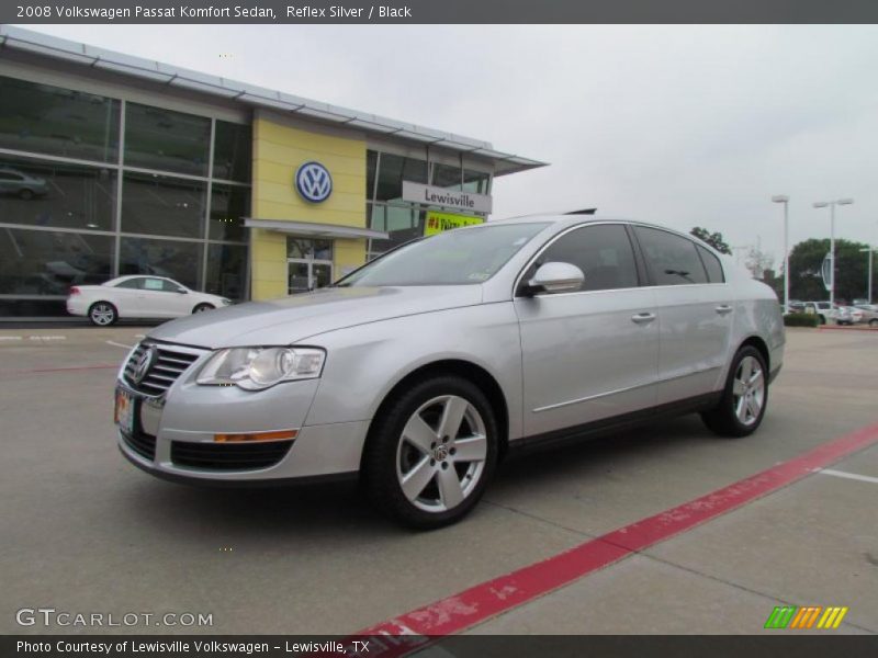 Reflex Silver / Black 2008 Volkswagen Passat Komfort Sedan