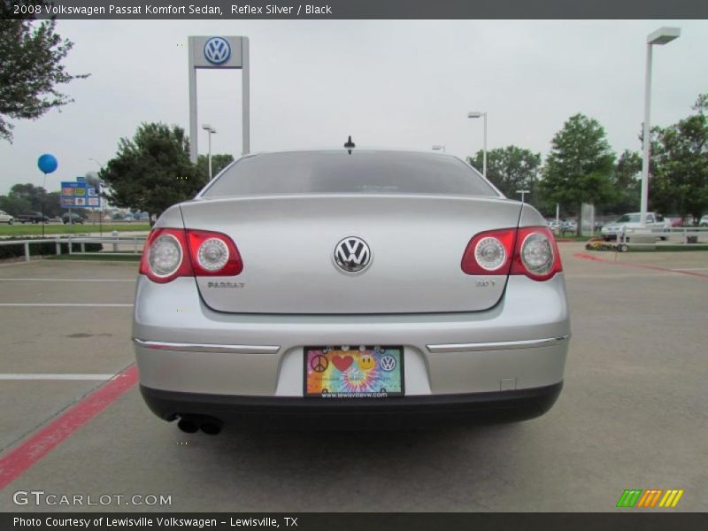 Reflex Silver / Black 2008 Volkswagen Passat Komfort Sedan