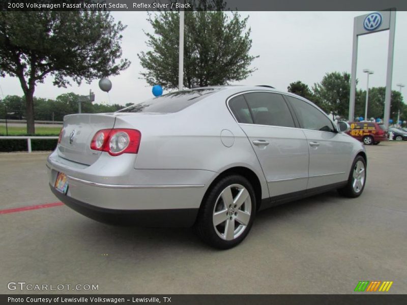 Reflex Silver / Black 2008 Volkswagen Passat Komfort Sedan