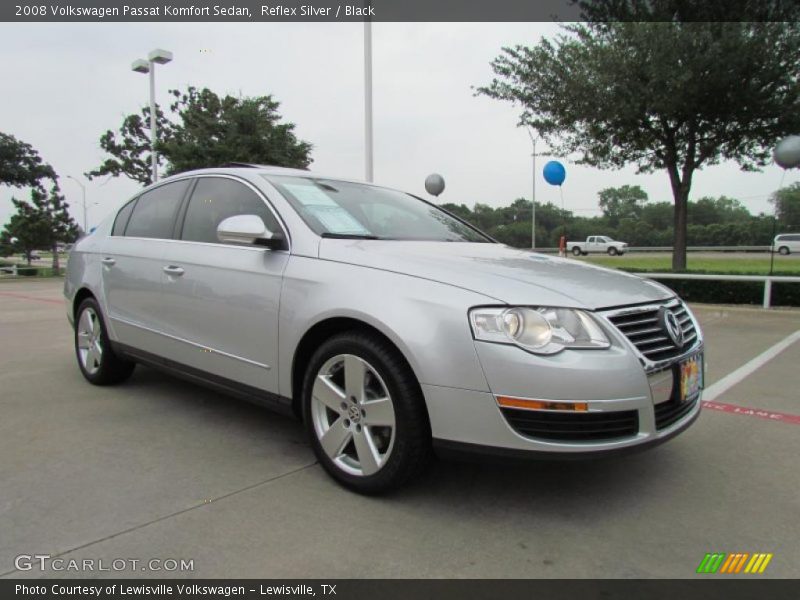 Reflex Silver / Black 2008 Volkswagen Passat Komfort Sedan