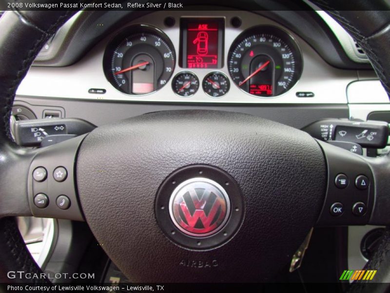 Reflex Silver / Black 2008 Volkswagen Passat Komfort Sedan