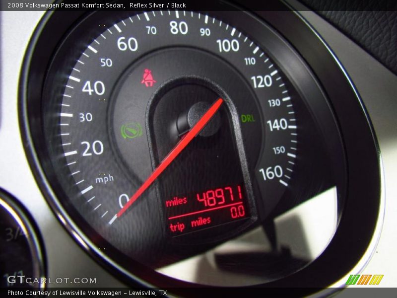Reflex Silver / Black 2008 Volkswagen Passat Komfort Sedan