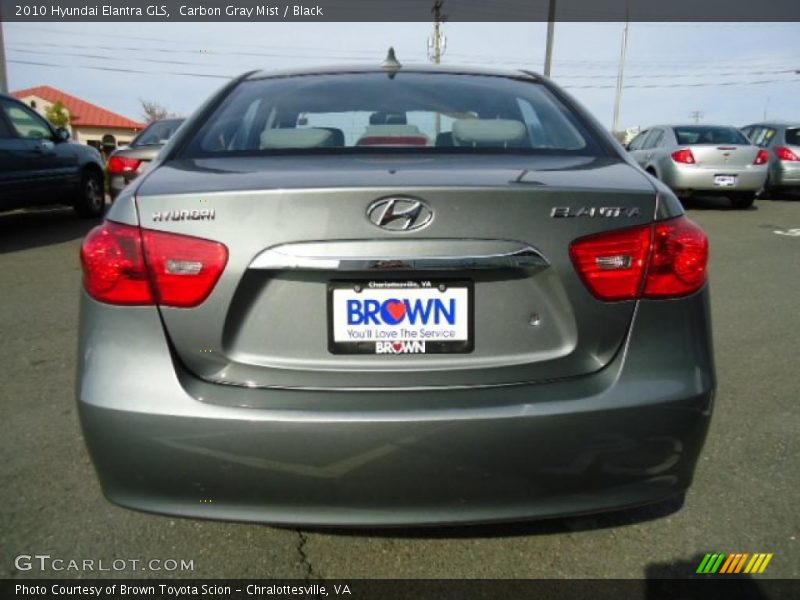 Carbon Gray Mist / Black 2010 Hyundai Elantra GLS