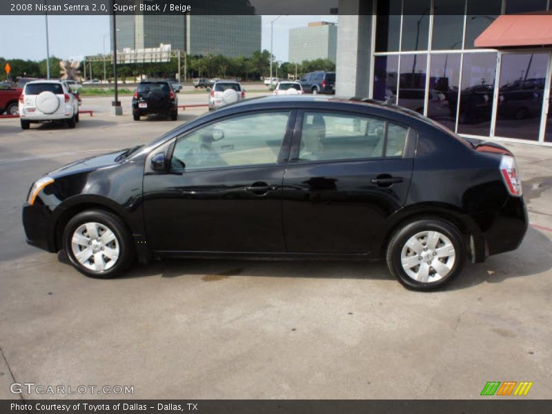 Super Black / Beige 2008 Nissan Sentra 2.0