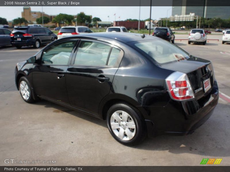 Super Black / Beige 2008 Nissan Sentra 2.0