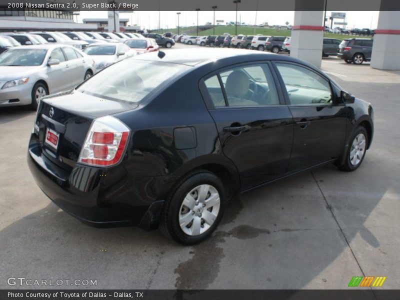 Super Black / Beige 2008 Nissan Sentra 2.0