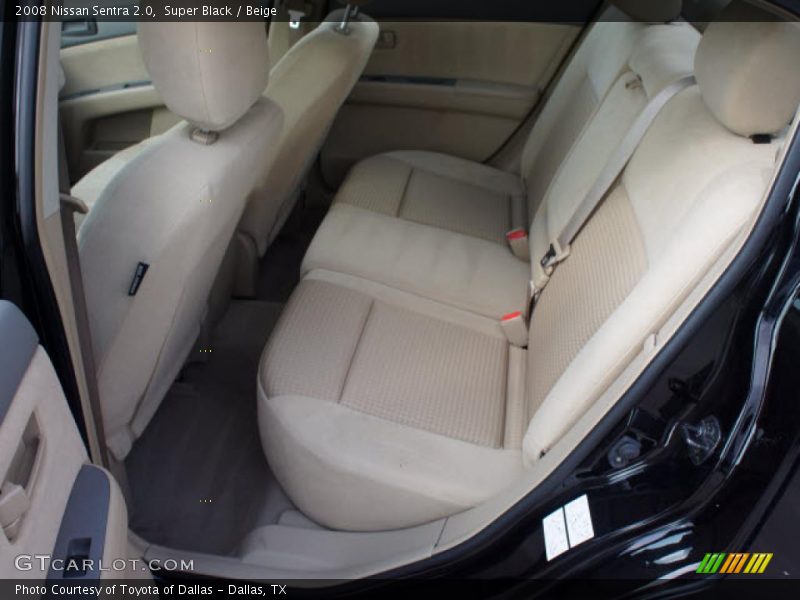 Super Black / Beige 2008 Nissan Sentra 2.0