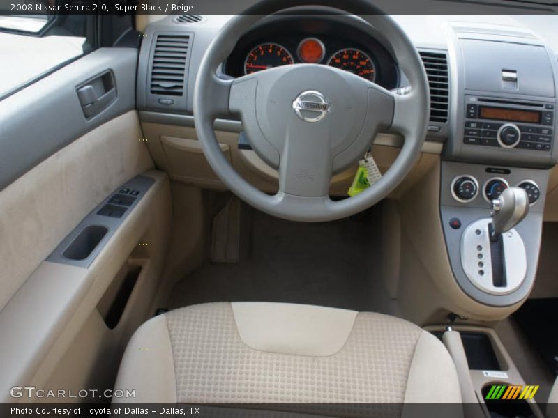 Super Black / Beige 2008 Nissan Sentra 2.0