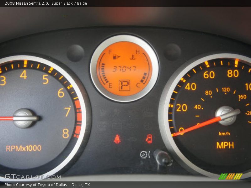 Super Black / Beige 2008 Nissan Sentra 2.0