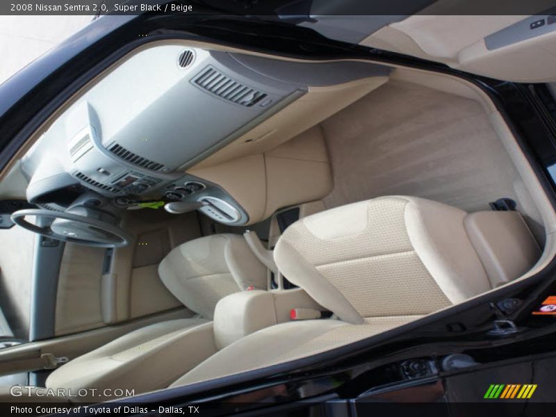 Super Black / Beige 2008 Nissan Sentra 2.0