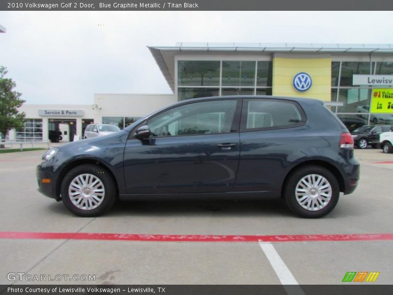 Blue Graphite Metallic / Titan Black 2010 Volkswagen Golf 2 Door