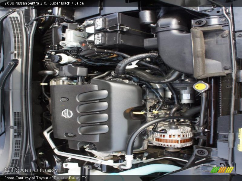 Super Black / Beige 2008 Nissan Sentra 2.0