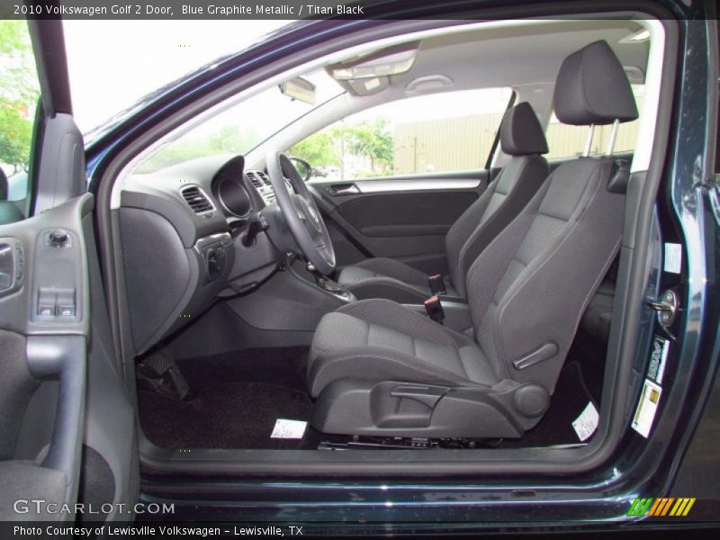  2010 Golf 2 Door Titan Black Interior