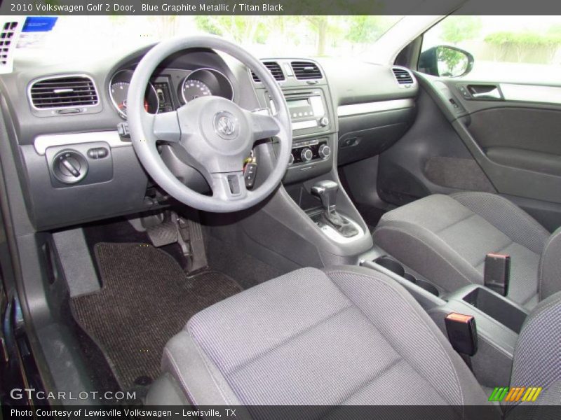  2010 Golf 2 Door Titan Black Interior