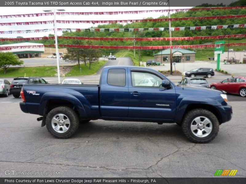 Indigo Ink Blue Pearl / Graphite Gray 2005 Toyota Tacoma V6 TRD Sport Access Cab 4x4