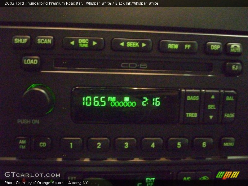 Whisper White / Black Ink/Whisper White 2003 Ford Thunderbird Premium Roadster