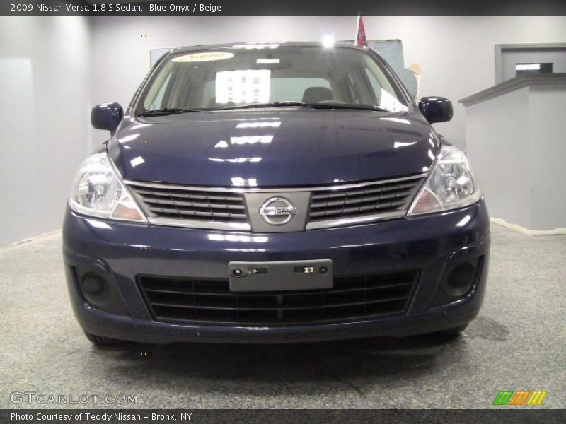 Blue Onyx / Beige 2009 Nissan Versa 1.8 S Sedan