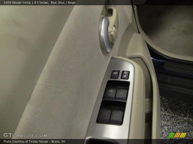Blue Onyx / Beige 2009 Nissan Versa 1.8 S Sedan