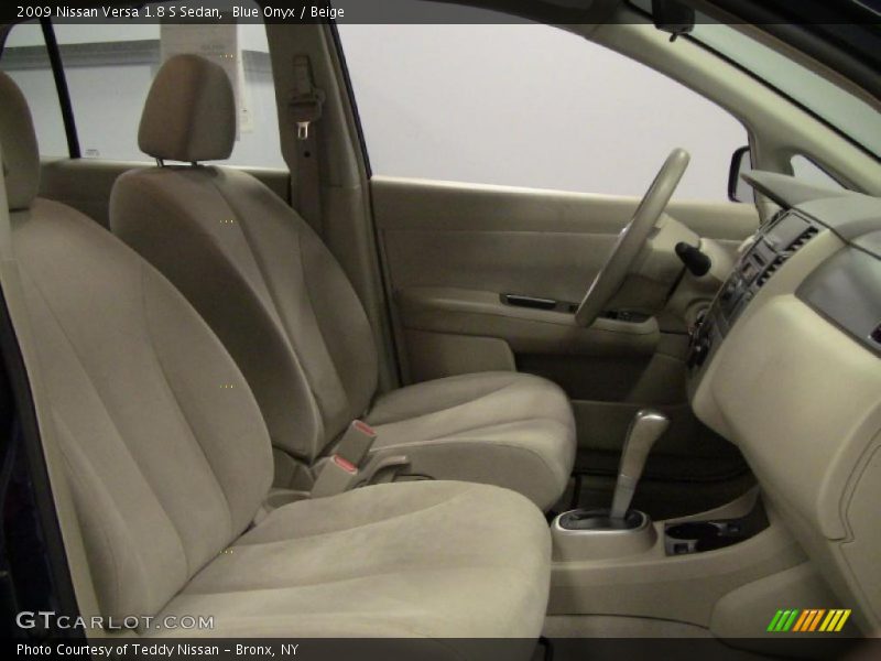 Blue Onyx / Beige 2009 Nissan Versa 1.8 S Sedan