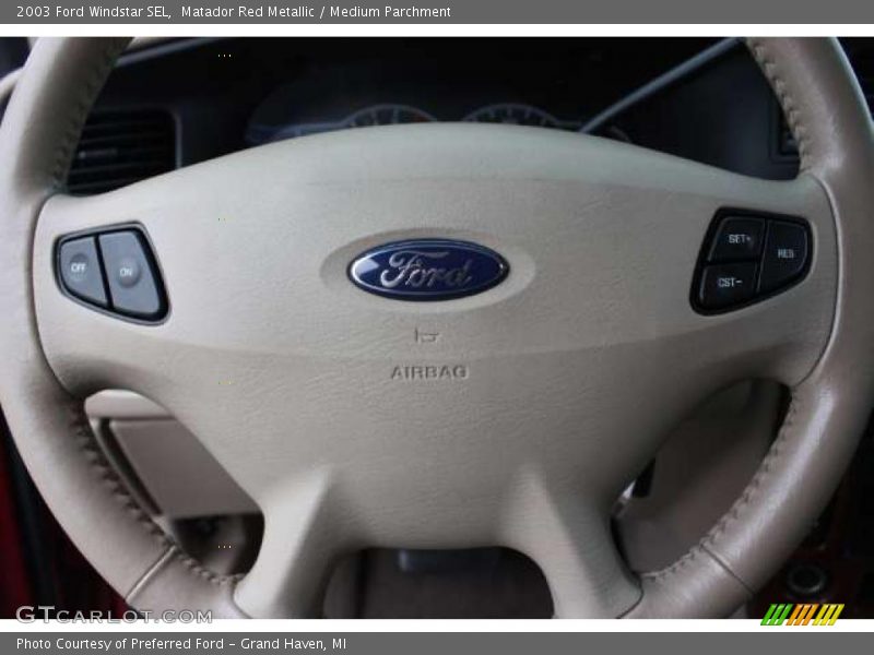 Matador Red Metallic / Medium Parchment 2003 Ford Windstar SEL
