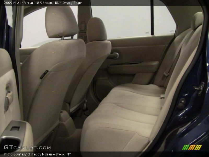 Blue Onyx / Beige 2009 Nissan Versa 1.8 S Sedan