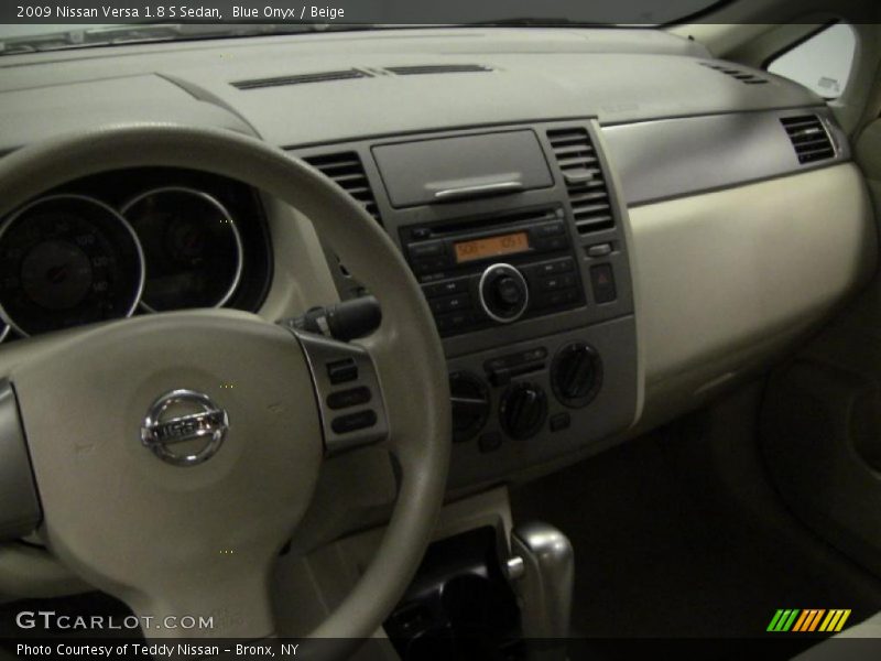 Blue Onyx / Beige 2009 Nissan Versa 1.8 S Sedan