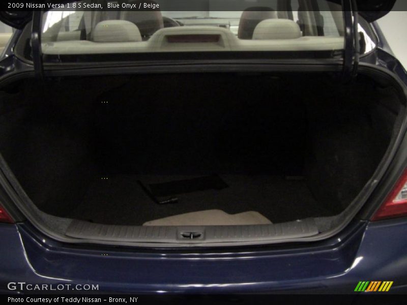 Blue Onyx / Beige 2009 Nissan Versa 1.8 S Sedan