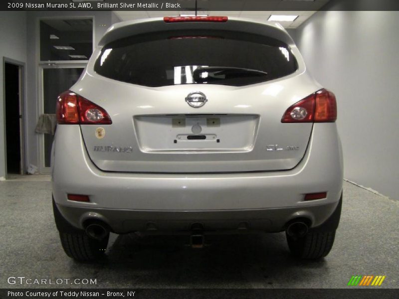 Brilliant Silver Metallic / Black 2009 Nissan Murano SL AWD
