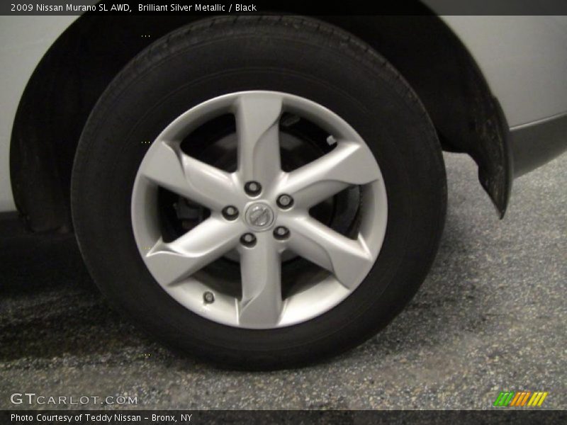 Brilliant Silver Metallic / Black 2009 Nissan Murano SL AWD
