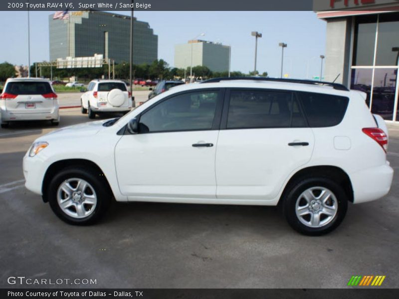 Super White / Sand Beige 2009 Toyota RAV4 V6