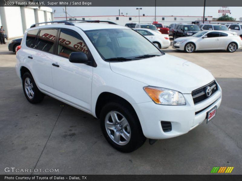 Super White / Sand Beige 2009 Toyota RAV4 V6