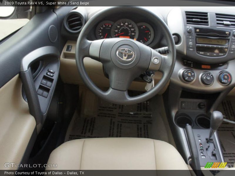 Super White / Sand Beige 2009 Toyota RAV4 V6