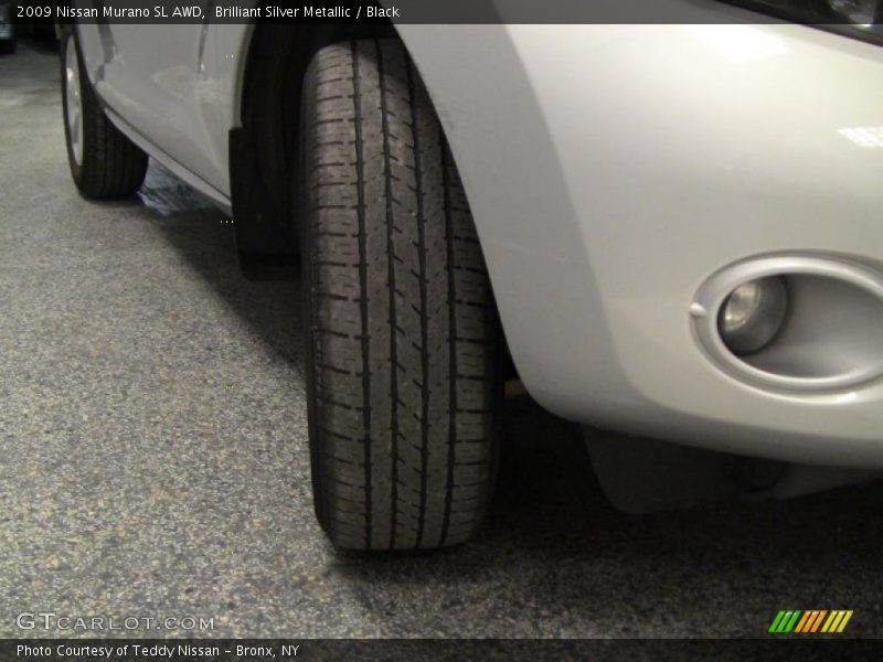 Brilliant Silver Metallic / Black 2009 Nissan Murano SL AWD