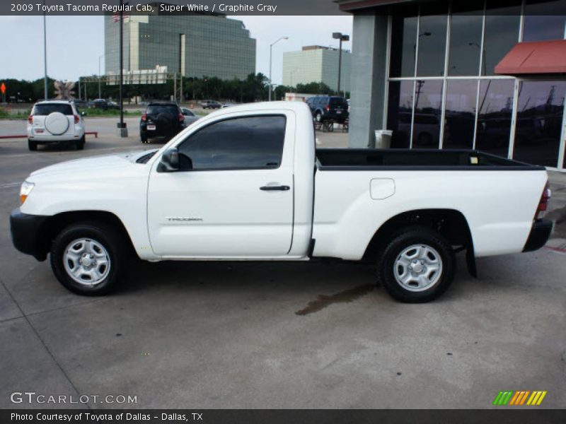 Super White / Graphite Gray 2009 Toyota Tacoma Regular Cab