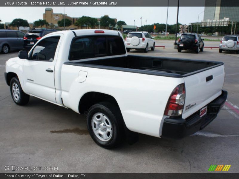 Super White / Graphite Gray 2009 Toyota Tacoma Regular Cab