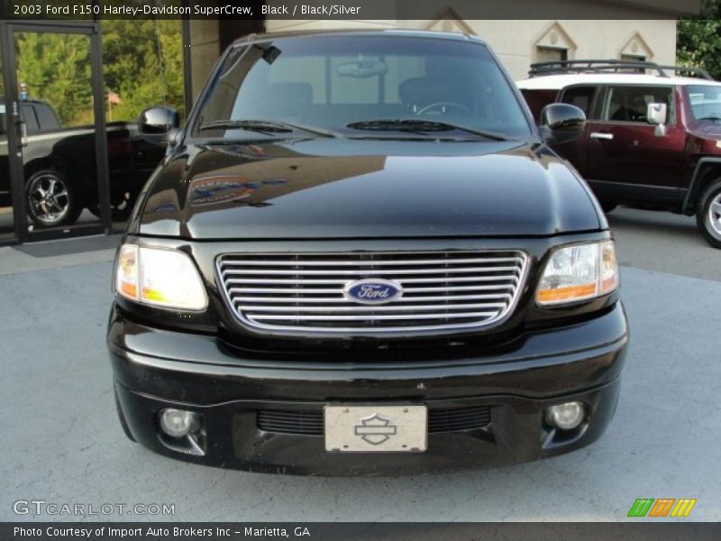 Black / Black/Silver 2003 Ford F150 Harley-Davidson SuperCrew