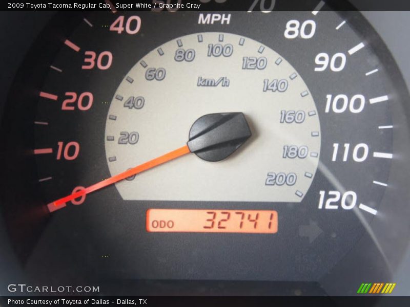 Super White / Graphite Gray 2009 Toyota Tacoma Regular Cab