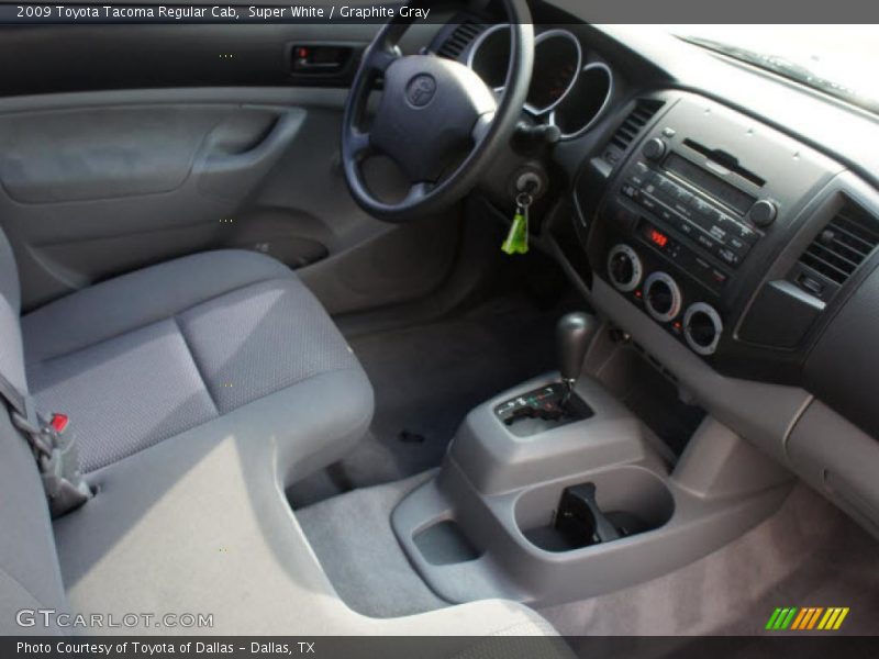 Super White / Graphite Gray 2009 Toyota Tacoma Regular Cab