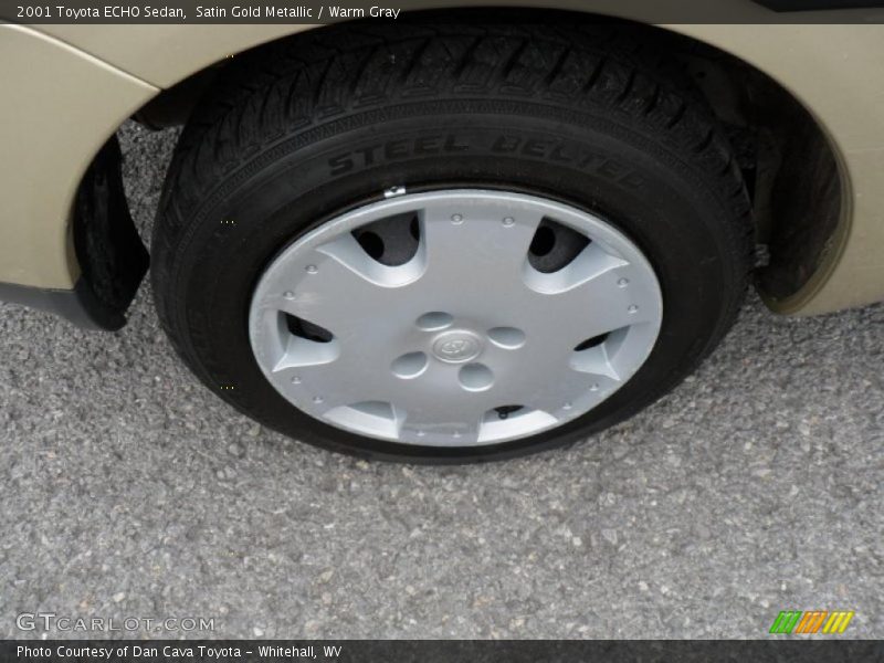 Satin Gold Metallic / Warm Gray 2001 Toyota ECHO Sedan