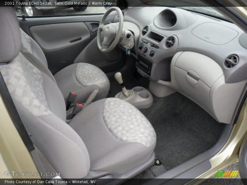  2001 ECHO Sedan Warm Gray Interior