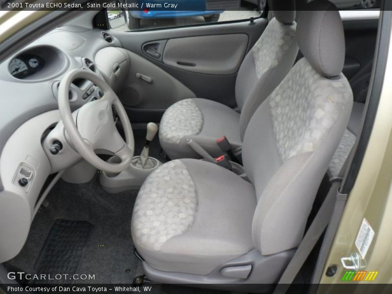  2001 ECHO Sedan Warm Gray Interior