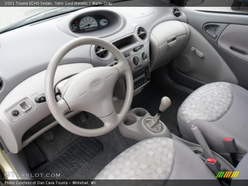  2001 ECHO Sedan Warm Gray Interior