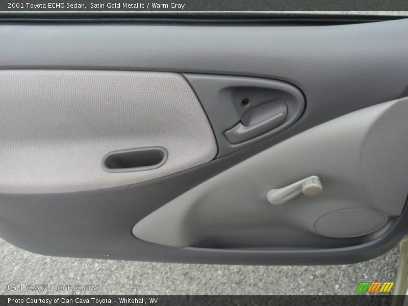 Satin Gold Metallic / Warm Gray 2001 Toyota ECHO Sedan
